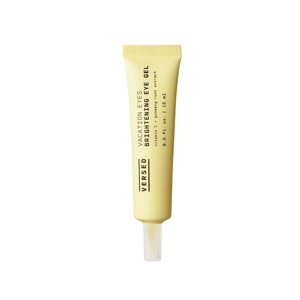 Versed Vacation Eyes Brightening Eye Gel Treatment Cream Lightening Whitening Vitamin C Niacinamide Coffee Dark Ginseng