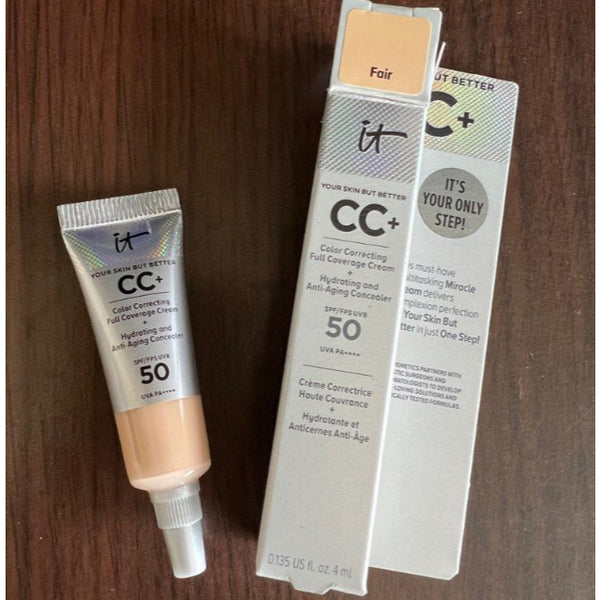 It Cosmetics Color Correcting Full Coverage Foundation Cream Hydrating Anti Aging Concealer Moisturizer SPF 50 Radiant