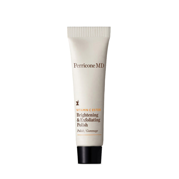 Perricone MD Vitamin C Ester Brightening Exfoliating Polish Travel Mini Pores Dull Brightening Radiant Enzymes Scrub