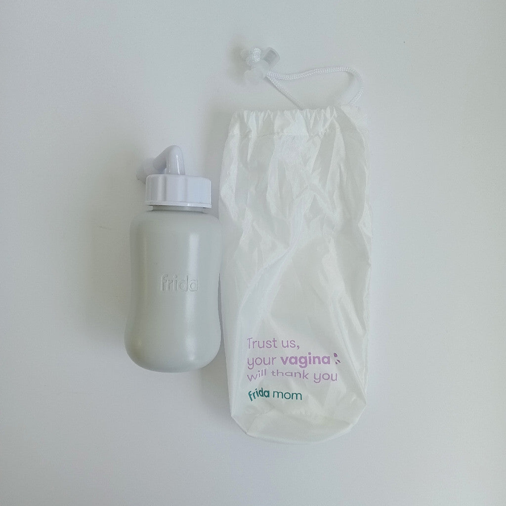 Frida Mom Upside Down Peri Bottle Travel Portable Bidet Postpartum Relief Pink Gray Blue Grey Spray