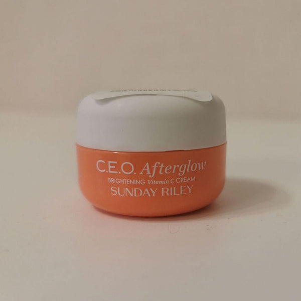 Sunday Riley C.E.O CEO Afterglow Brightening Vitamin C Gel Cream Hydrating Moisturiser Sample Oily Whitening
