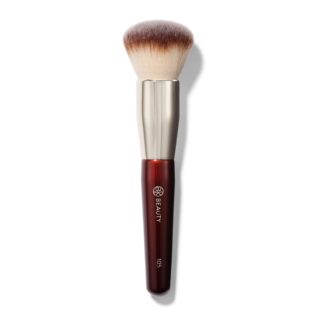 BK Beauty 105 Large Buffer Brush Powder Liquid Cream Round Dense Bronzer Foundation Makeup Soft Blending Setting