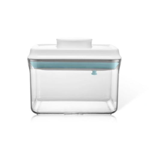 ANKOU Clear Plastic Rectangle Air Tight Food Storage Container 1000ml 1L Durable Travel Button Stackable Powder Toys