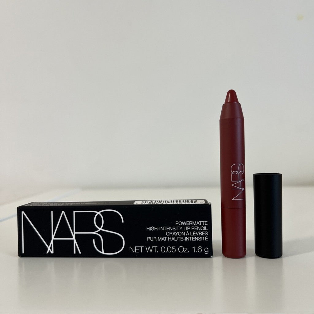 NARS Powermatte High-Intensity Lip Pencil Cream Matte Travel Mini Scarlet Red Stick Liner Lipstick Cruella Deep Sample