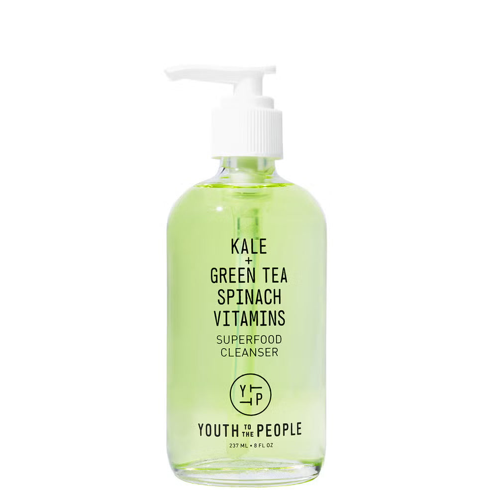 Youth to the People Superfood Face Gel Kale Spinach Tea Cleanser Remover Wash Antioxidants Vitamin C E Travel Mini