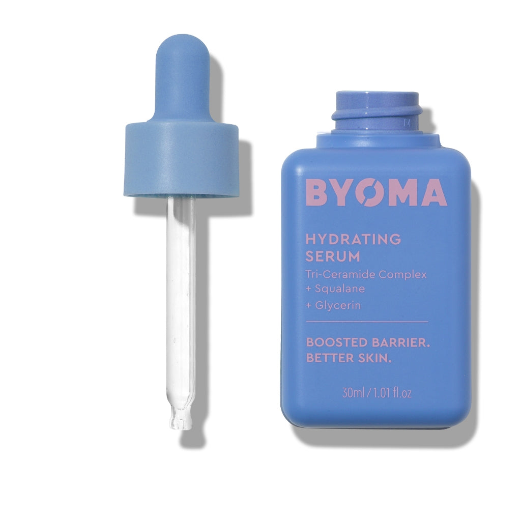 BYOMA Hydrating Serum Ceramides Acids Squalane Glycerin Glowing Moisturiser Brightening Essence Sensitive Repairing