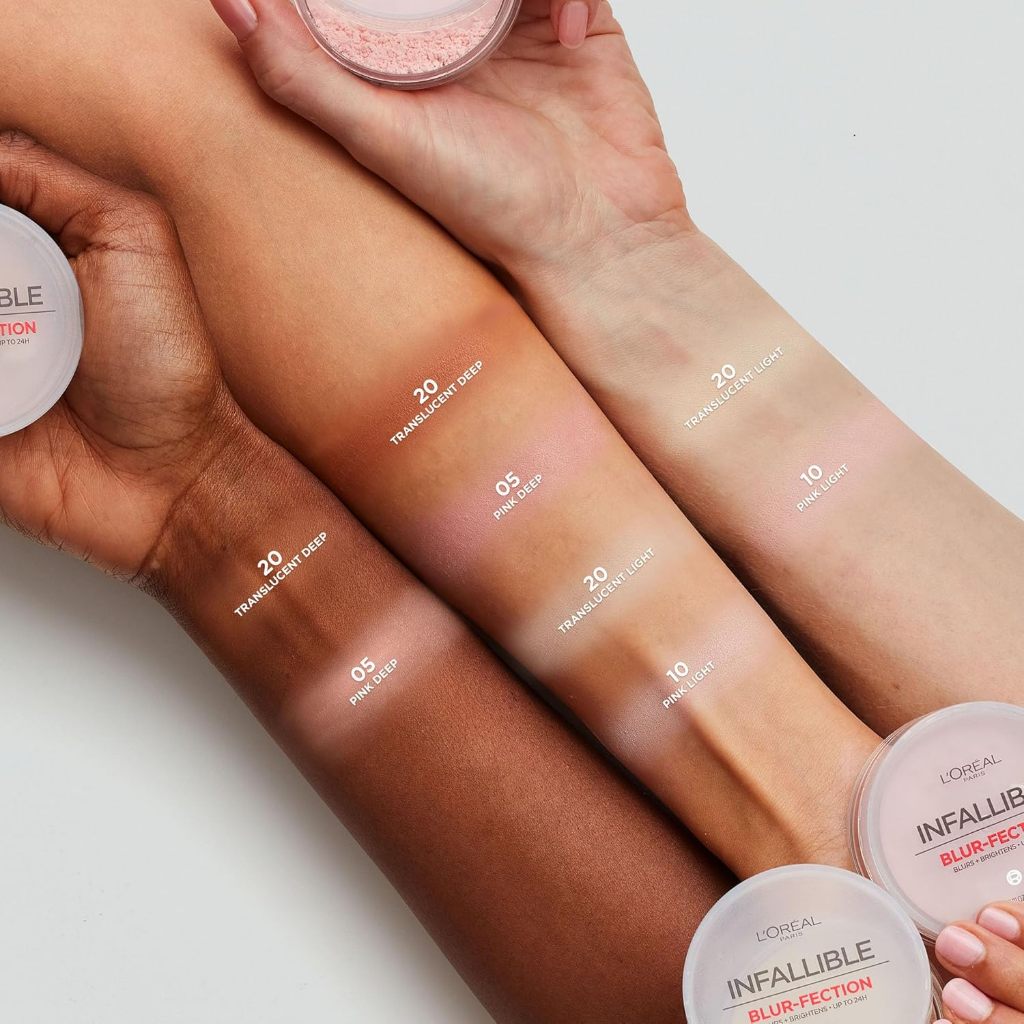 LOreal Paris Infallible Blur-fection Longwear Loose Setting Powder Blurring Baking Brightening Corrector Pores Lines