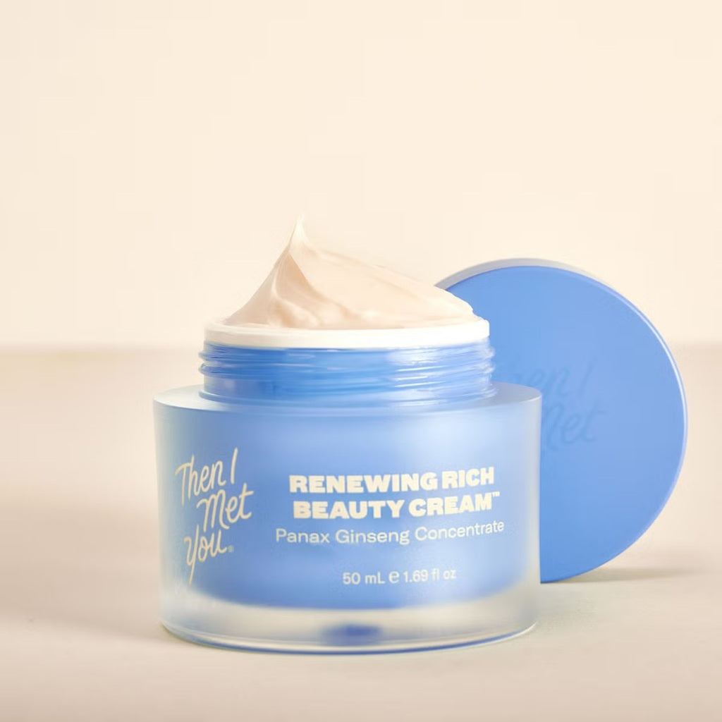 Then I Met You Renewing Rich Beauty Cream Ginseng Moisturiser Ceramides Hyaluronic Squalane Antioxidants Brightening