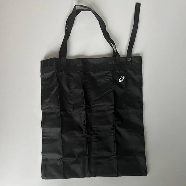 ASICS Packable Tote Black Storage Travel Bag Gym Polyester Foldable Light Waterproof Grocery Shopping Portable Swimming