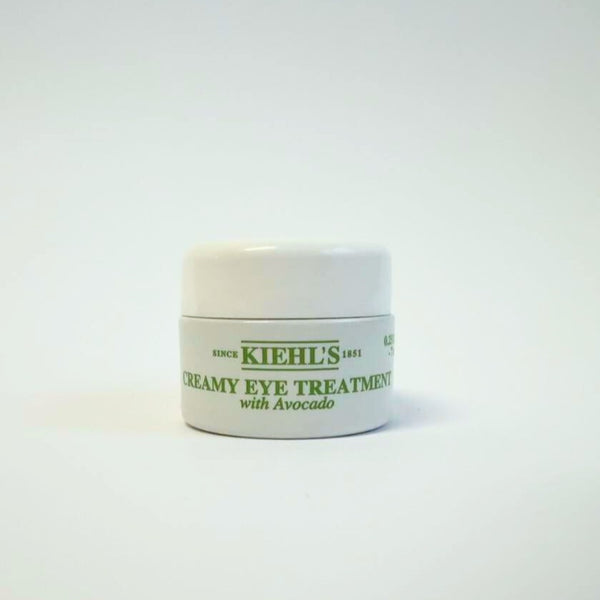 KIEHL’S Creamy Eye Treatment Avocado Butter Moisturiser Oil Gentle Travel Cream Sample Brightening Dry Lines Caffeine