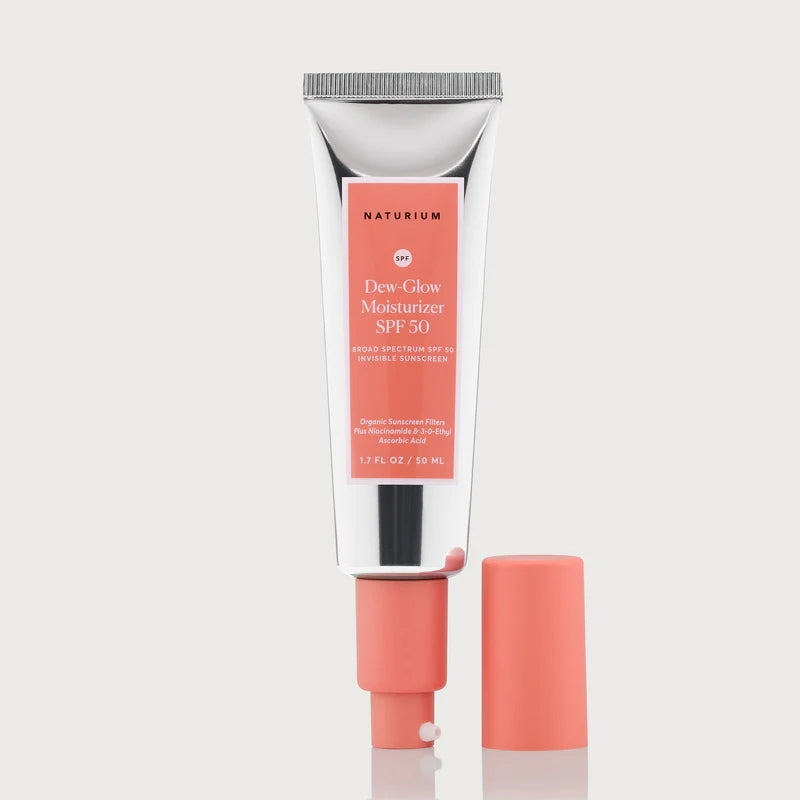 Naturium Dew-Glow Moisturizer SPF 50 Tinted Sunscreen Sunblock Moisturiser Cream Invisible Niacinamide Acid Dew Glow