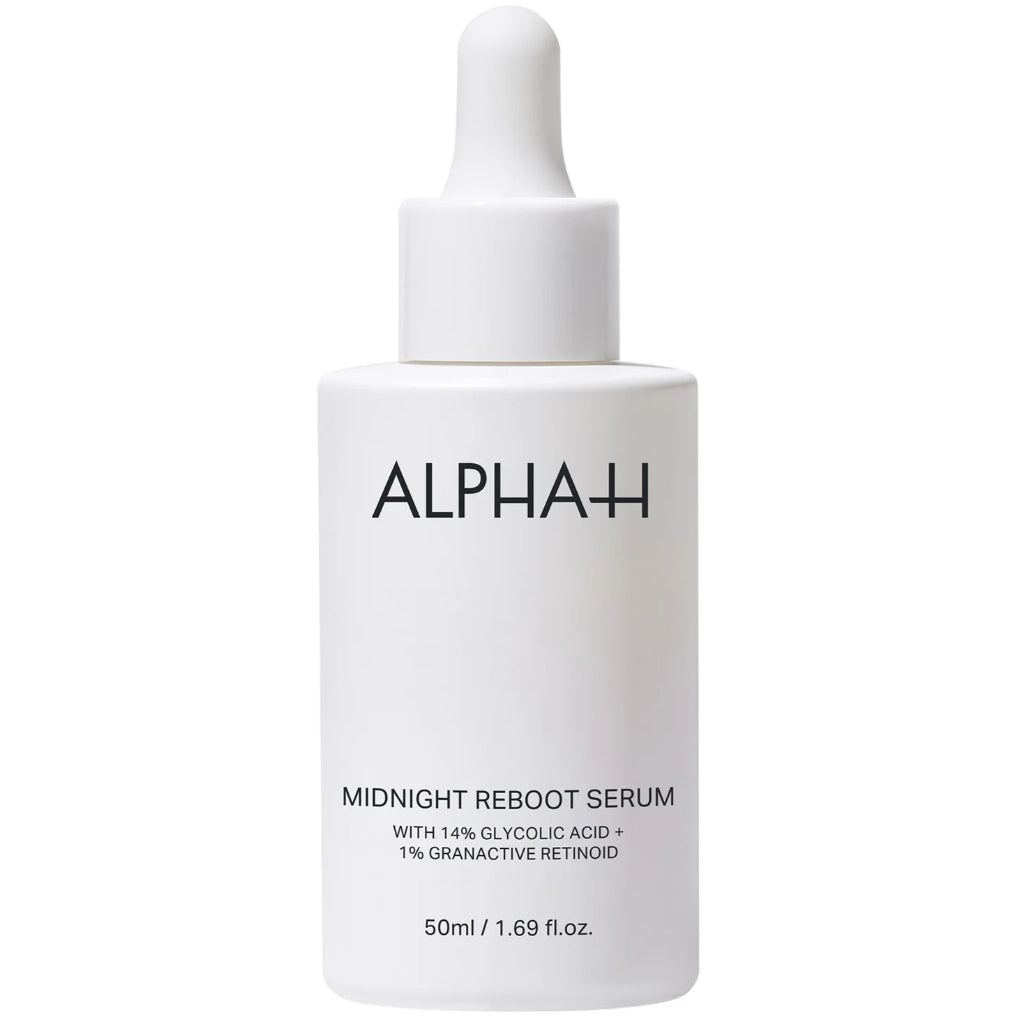 Alpha-H Midnight Reboot Serum Night Treatment Glycolic Acid Retinol Lines Squalane Brightening Essence Blemish Dark
