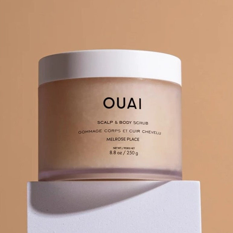 OUAI Scalp Body Scrub Sugar Coconut Oil Exfoliating Dry Moisturising Barts Melrose Aloe Vitamin C Detox Hair Softening