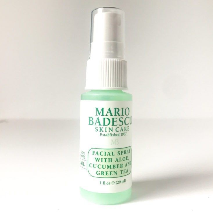 Mario Badescu Facial Spray Aloe Cucumber Green Tea Soothing Hydrating Dull Refreshing Travel Mini Mist Essence