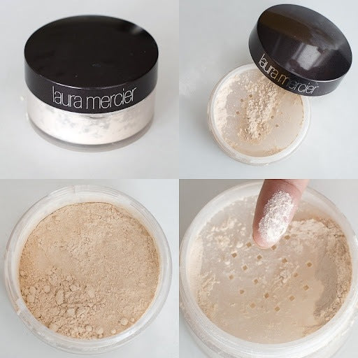 Laura Mercier Translucent Loose Setting Powder Original Glow Sample Travel Matte Oil Fixing Blurring Pores Highlight