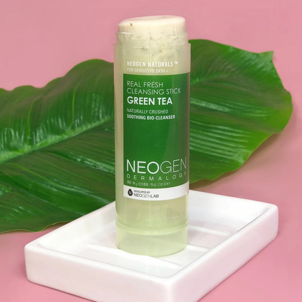 NEOGEN Real Fresh Cleansing Stick Green Tea Exfoliating Gentle Natural Oil Soothing Sensitive Remover Travel Cleanser