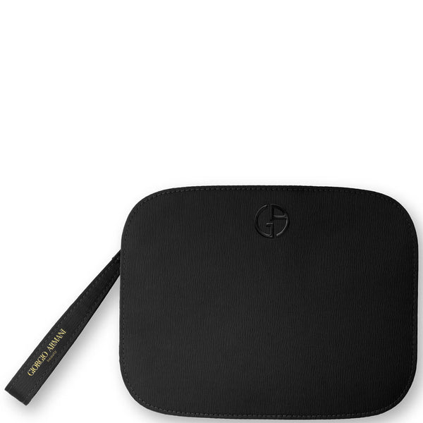 Giorgio Armani Beauty Makeup Bag Black Premium Pouch Travel Elegant