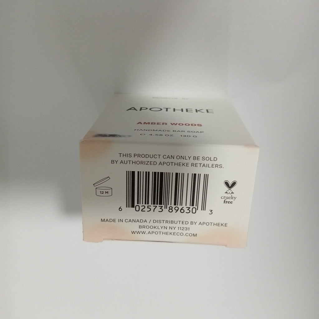 APOTHEKE Plant Based Handmade Bar Soap Luxury Hand Body Shower Wash Amber Magnolia Floral Lily Rose Woody Box