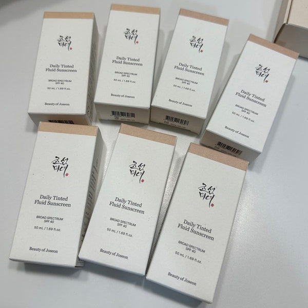 Beauty of Joseon Daily Tinted Fluid Sunscreen SPF 40 Oil Moisturiser Mineral Foundation Base Zinc Liquid Natural Sheer