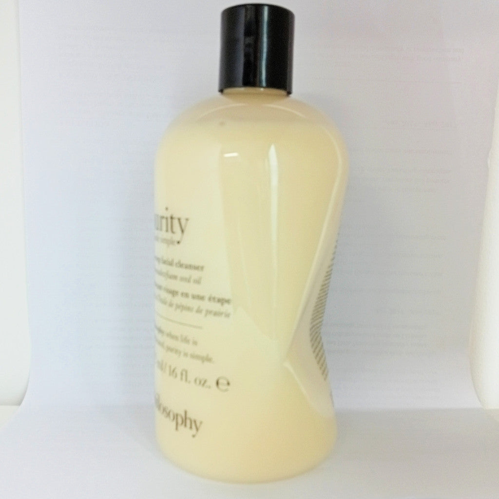 Philosophy Purity Made Simple One Step Facial Cleanser Meadowfoam Seed Oil 240ml 472ml Gentle Sensitive