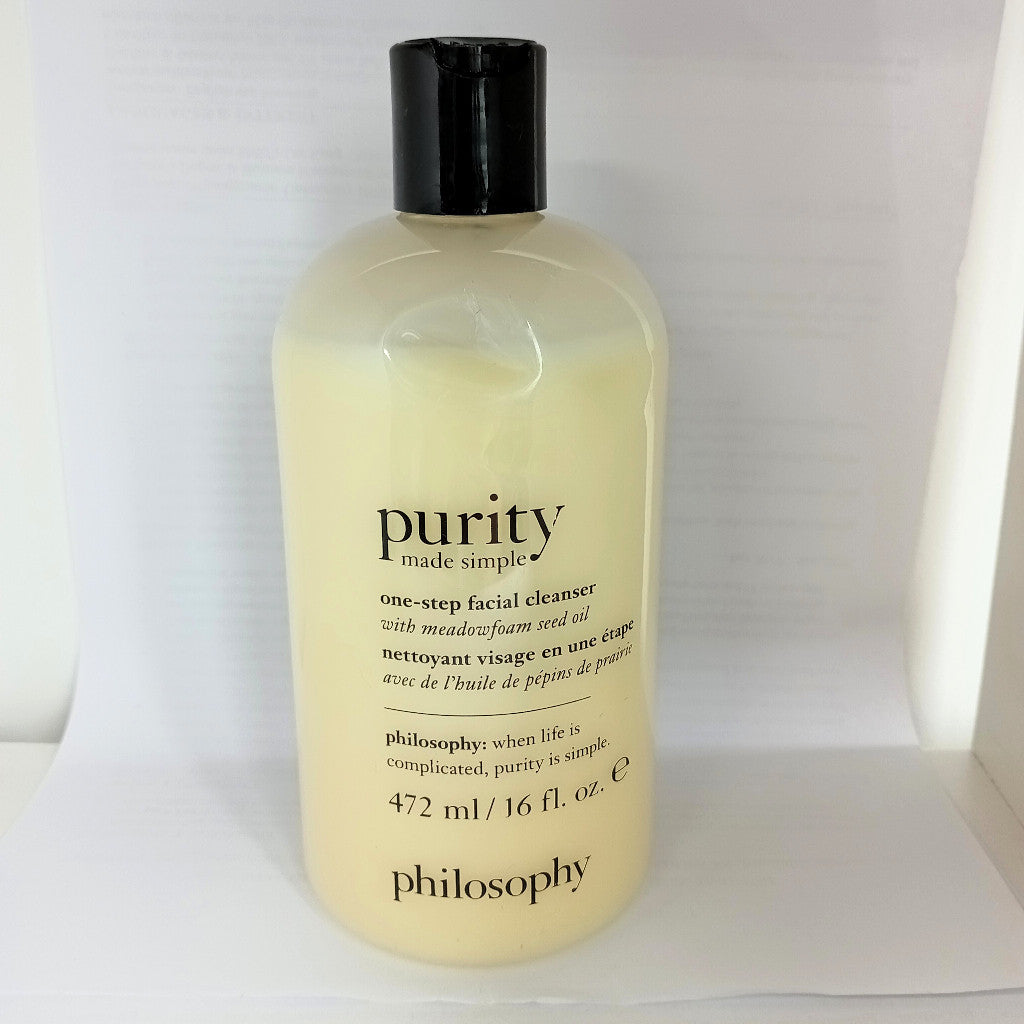 Philosophy Purity Made Simple One Step Facial Cleanser Meadowfoam Seed Oil 240ml 472ml Gentle Sensitive