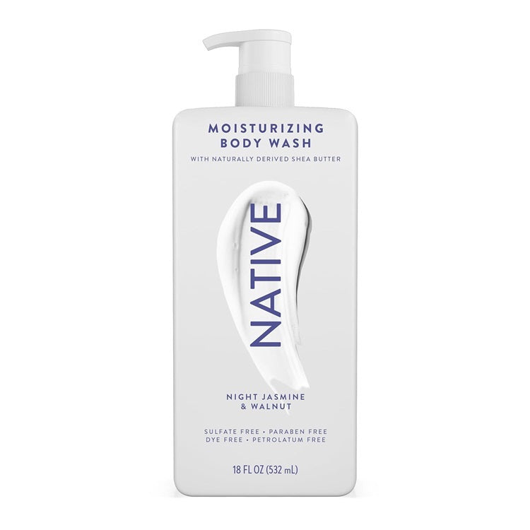 Native Moisturizing Body Wash Butter Cleanser Shower Vanilla Moisturiser Soap Lemon Jasmine Floral Sweet Warm Rich