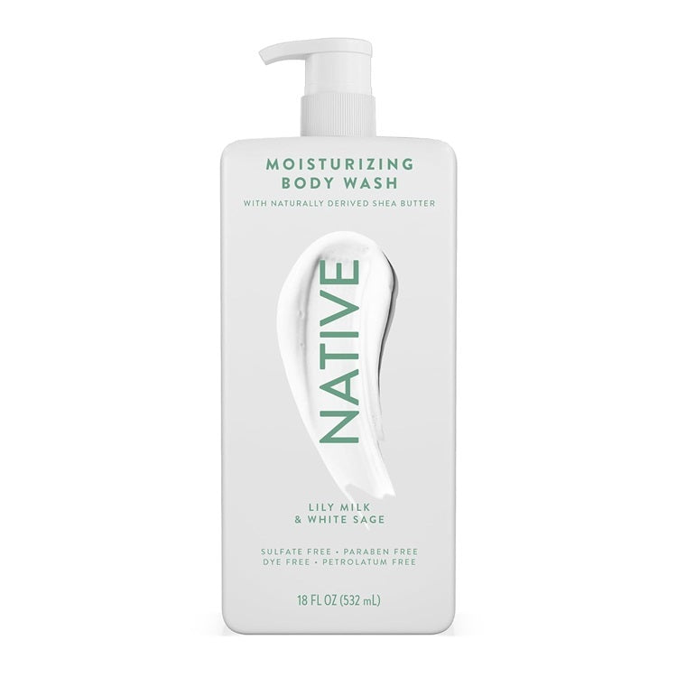 Native Moisturizing Body Wash Butter Cleanser Shower Vanilla Moisturiser Soap Lemon Jasmine Floral Sweet Warm Rich
