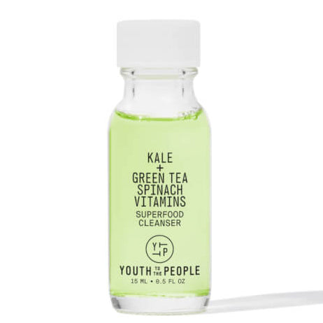 Youth to the People Superfood Face Gel Kale Spinach Tea Cleanser Remover Wash Antioxidants Vitamin C E Travel Mini