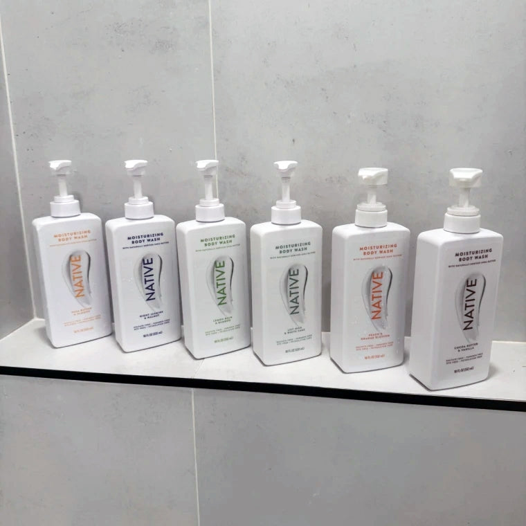 Native Moisturizing Body Wash Butter Cleanser Shower Vanilla Moisturiser Soap Lemon Jasmine Floral Sweet Warm Rich