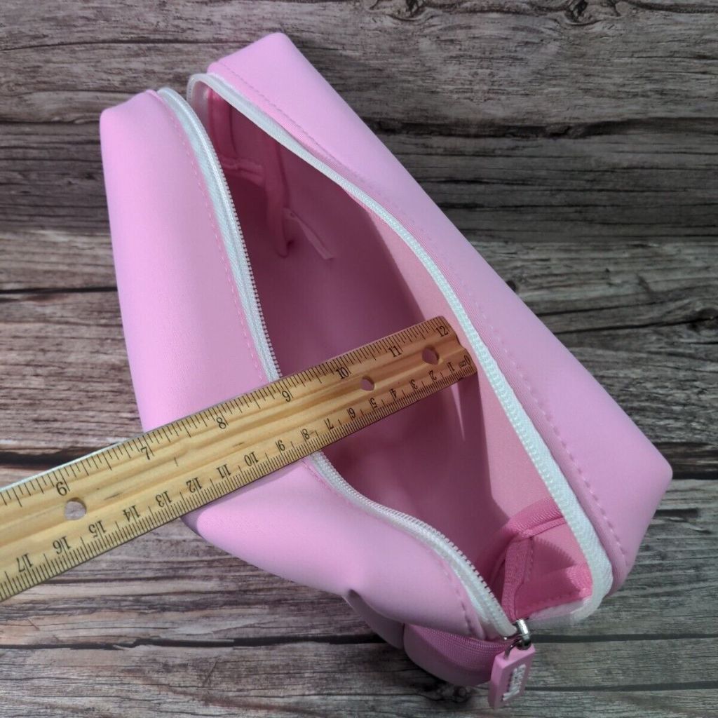 Kosas Pink Makeup Cosmetics Gift Toiletries Washable Bag Pouch Travel Organizer Beauty Case Zipper