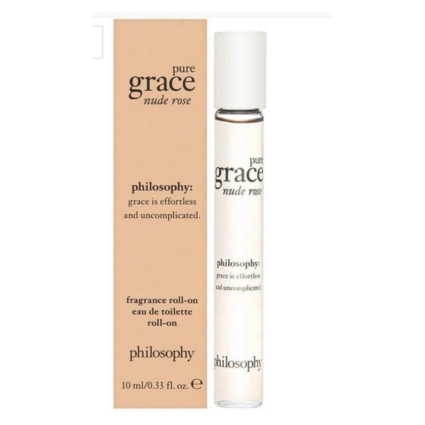 Philosophy Pure Grace Nude Rose Fragrance Eau De Toilette Roll-On Citrus Floral Fresh Fruity Green Musky Woody Oil-Free