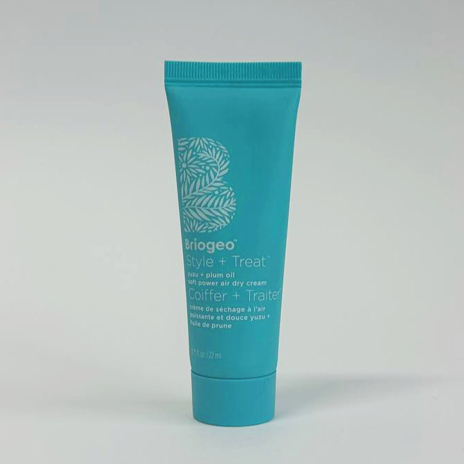 Briogeo Style Treat Yuzu Plum Oil Soft Power Air Dry Cream Leave In Hair Treatment Frizz Control Shine Hydration Styling